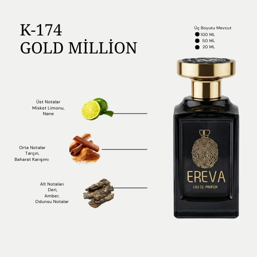 K-174 GOLD MİLLİON KADIN PARFÜMÜ