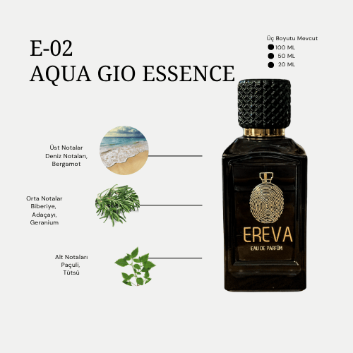 E-02 AQUA GIO ESSENCE ERKEK PARFÜMÜ