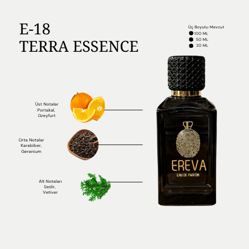 E-18 TERRA ESSENCE ERKEK PARFÜMÜ